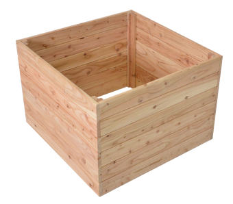 Vyvýšený záhon Premium smrekovec 70x70x50cm 4 Vyvýšený záhon Premium smrekovec 70x70x50cm 4