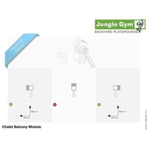 Ihrisko Jungle Chalet so šmykľavkou a modulom Balcony