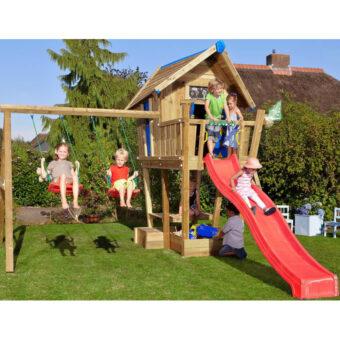 Ihrisko Jungle Crazy Playhouse so šmykľavkou a modulom 2-Swing Frame 8