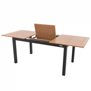 EXPERT WOOD antracit - rozkladací hliníkový stôl 220/280x100x75 cm