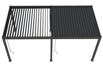 Bioklimatická pergola INTRO PLUS 6X3m, hliník, voľne stojaca 36