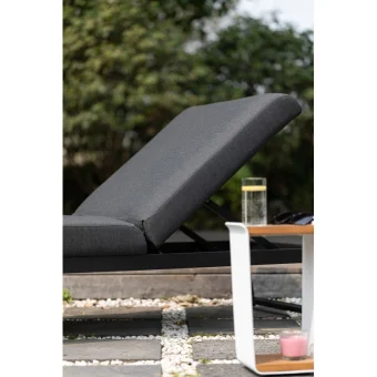 MELIA LIKA-TEX® antracit – luxusné záhradné ležadlo 30 MELIA LIKA-TEX® antracit – luxusné záhradné ležadlo 30