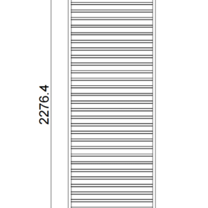 Panel zatienenia horizontálny 1m pre bioklimatickú pergolu