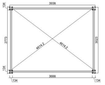 Bioklimatická pergola INTRO PLUS 4X3m, hliník, voľne stojaca 37