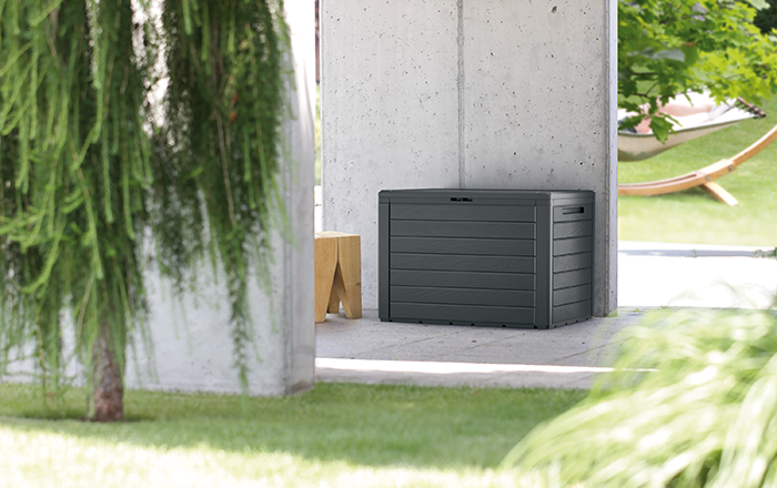 Záhradný box WOODEBOX antracit 190L 2 Záhradný box WOODEBOX antracit 190L 2