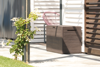 Záhradný box WOODEBOX hnedý 190L 4