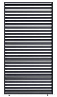 PANEL zatienenia, fixné lamely, horizontálny 1,3 m pre bioklimatickú pergolu 18