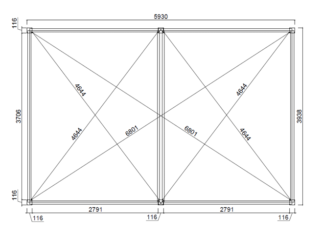 Bioklimatická pergola INTRO DUO 6x4m, hliník, voľne stojaca