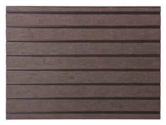 Terasová doska G21 2,5 x 14,8 x 400 cm, Dark Wood s okrúhlymi výrezmi, WPC 12 Terasová doska G21 2,5 x 14,8 x 400 cm, Dark Wood s okrúhlymi výrezmi, WPC 12