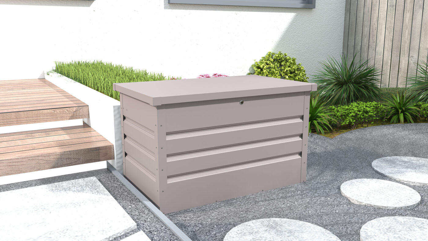 Záhradný box G21 Denver 280 L, šedý plechový 4 Záhradný box G21 Denver 280 L, šedý plechový 4