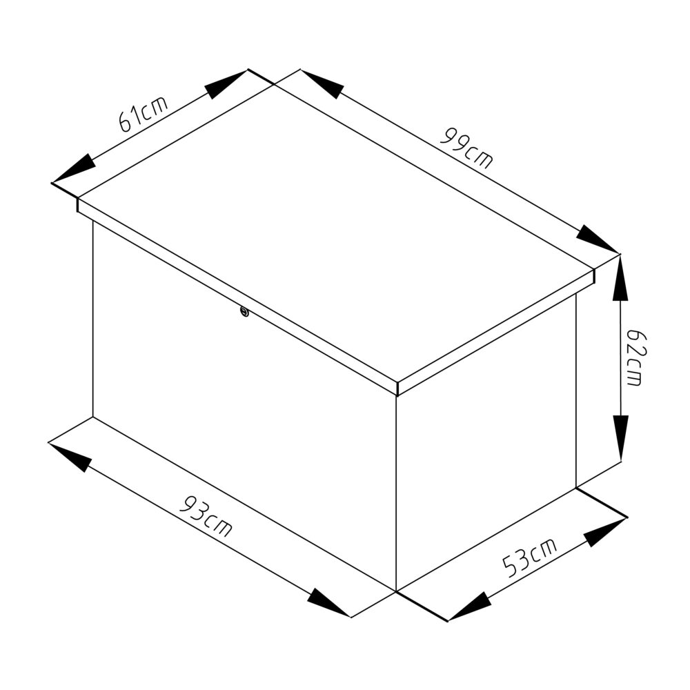 Záhradný box G21 Denver 280 L, šedý plechový 5 Záhradný box G21 Denver 280 L, šedý plechový 5