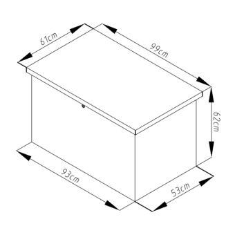 Záhradný box G21 Denver 280 L, šedý plechový 11 Záhradný box G21 Denver 280 L, šedý plechový 11