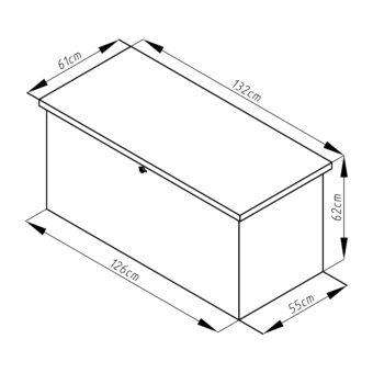 Záhradný box G21 Denver 400 L, antracitový plechový 11 Záhradný box G21 Denver 400 L, antracitový plechový 11