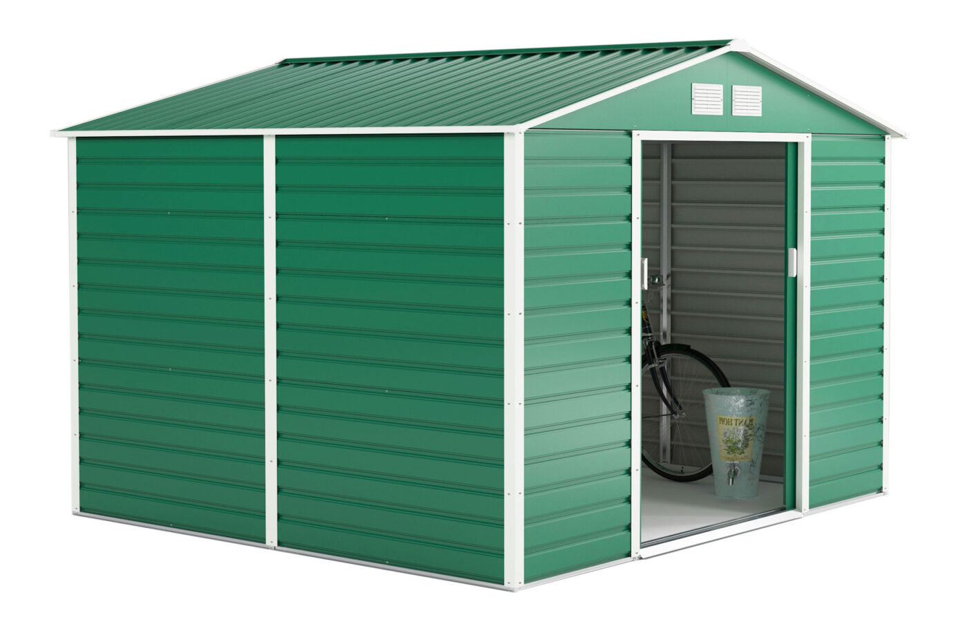 Záhradný domček G21 GAH 706 – 277 x 255 cm, zelený 2 Záhradný domček G21 GAH 706 – 277 x 255 cm, zelený 2