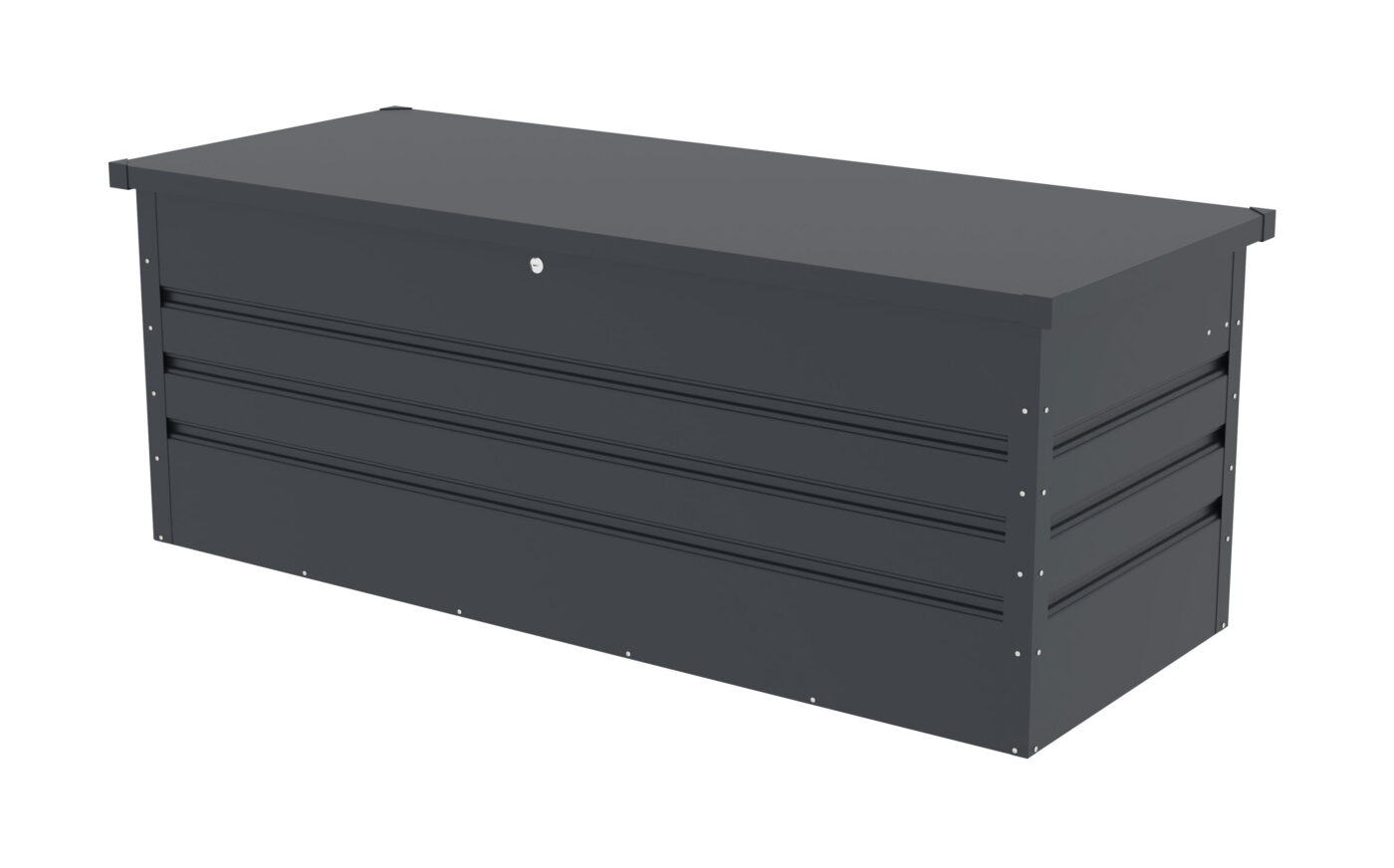 Záhradný box G21 Denver 560 L, antracitový plechový 3