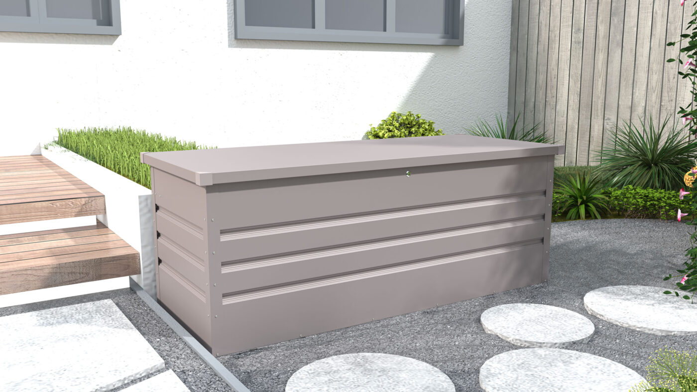 Záhradný box G21 Denver 560 L, šedý plechový 4 Záhradný box G21 Denver 560 L, šedý plechový 4