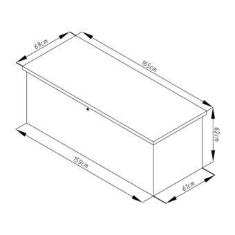 Záhradný box G21 Denver 560 L, šedý plechový 11 Záhradný box G21 Denver 560 L, šedý plechový 11