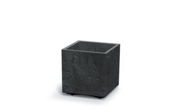 Kvetináč Prosperplast SIERRA SQUARE beton effect 38,5 cm čierny betón 6