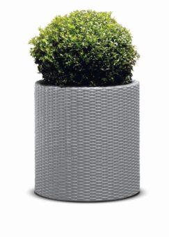 Kvetináč Keter Cylinder M Silver Grey 5