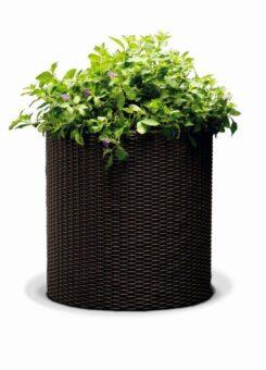Kvetináč Keter Cylinder M Brown 6
