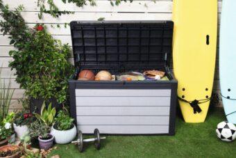 Záhradný box Keter Denali DuoTech 380L šedo-hnedý 6 Záhradný box Keter Denali DuoTech 380L šedo-hnedý 6