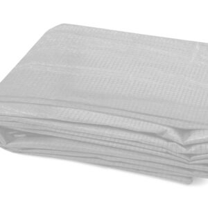 Folded Gray Tarp