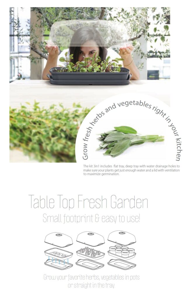 Sadbovač Prosperplast RESPANA TABLE GREENHOUSE antracit 39,1 cm 2 Sadbovač Prosperplast RESPANA TABLE GREENHOUSE antracit 39,1 cm 2