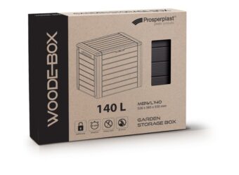 Záhradný box Prosperplast WOODEBOX hnědý 140L 5