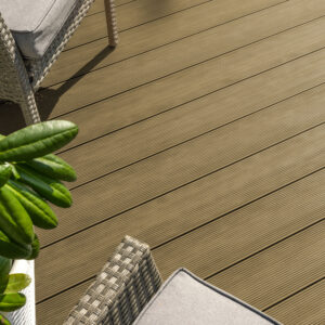wpc terrace. wood plastic composite decking boards