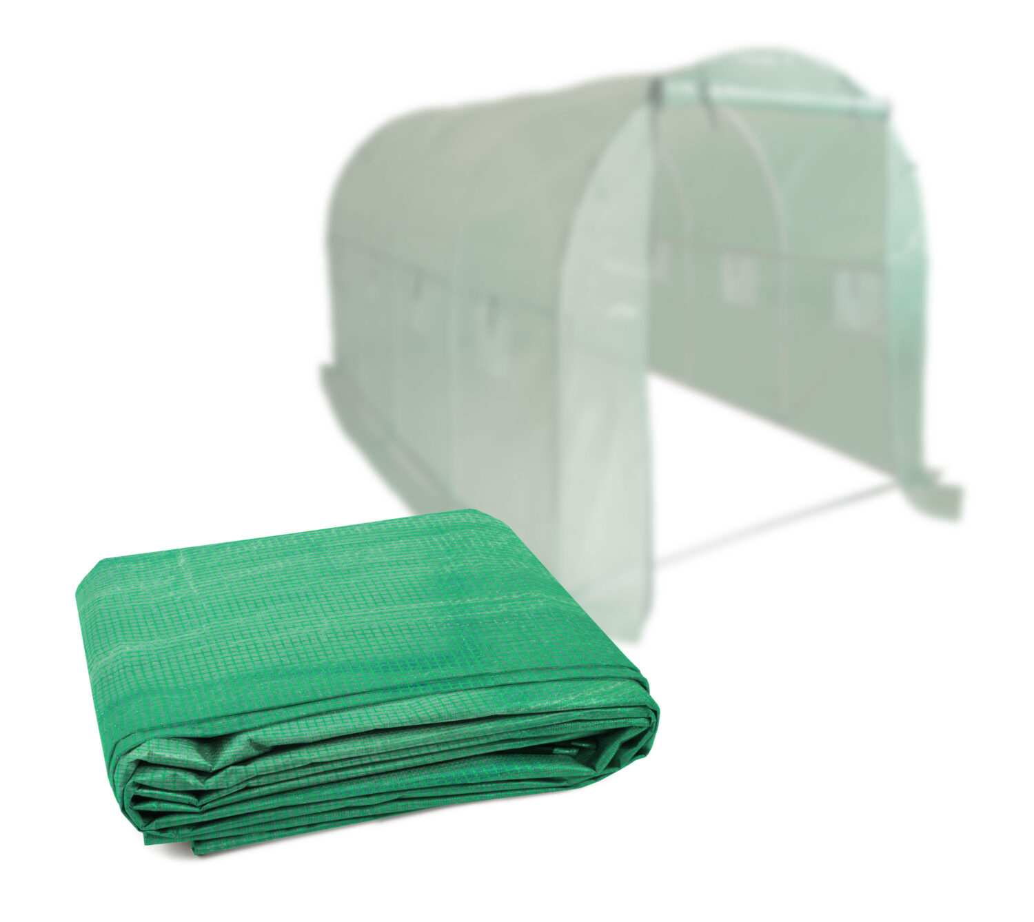 Folded Gray Tarp