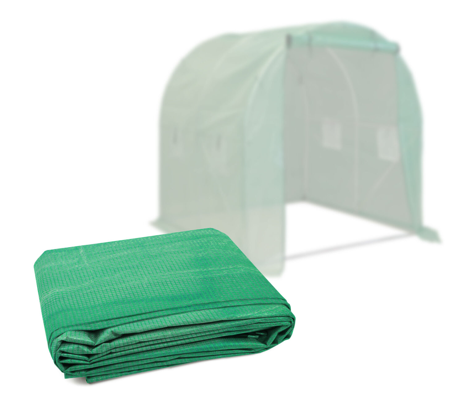 Folded Gray Tarp