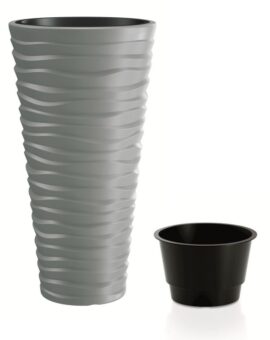 Kvetináč Prosperplast SAND SLIM šedý kameň 29,6 cm 2 Kvetináč Prosperplast SAND SLIM šedý kameň 29,6 cm 2