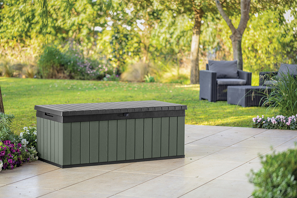 Záhradný box Keter Darwin 380L zelený 3 Záhradný box Keter Darwin 380L zelený 3