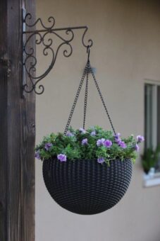 Kvetináč Keter Hanging Sphere grafitový 7 Kvetináč Keter Hanging Sphere grafitový 7