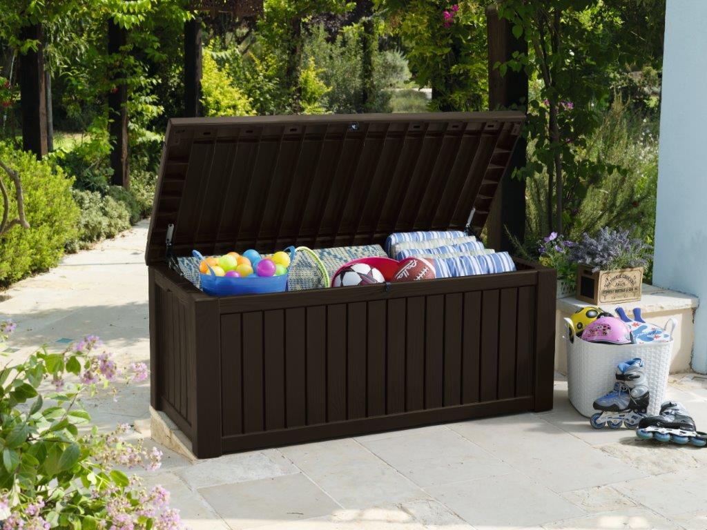 Záhradný box Keter Rockwood 570 L hnedý 2 Záhradný box Keter Rockwood 570 L hnedý 2