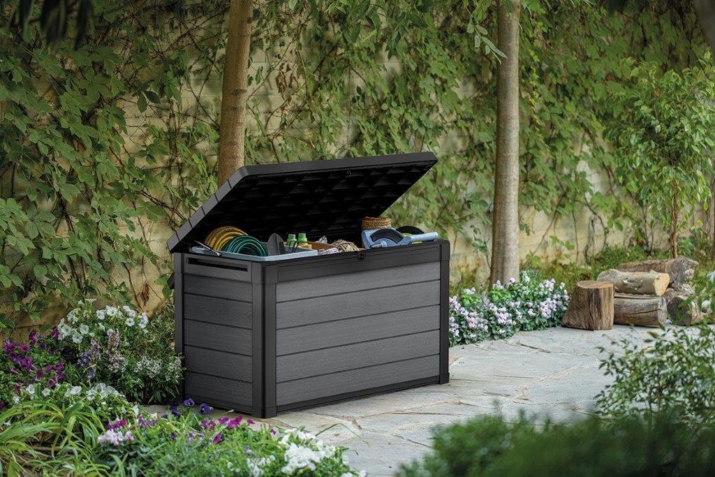 Záhradný box Keter Cortina 380 L šedý 3 Záhradný box Keter Cortina 380 L šedý 3