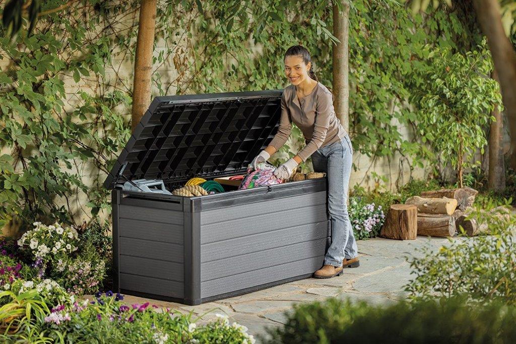 Záhradný box Keter Cortina 570 L šedý 3 Záhradný box Keter Cortina 570 L šedý 3