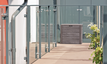 Záhradný box Prosperplast WOODEBOX hnědý 140L 6