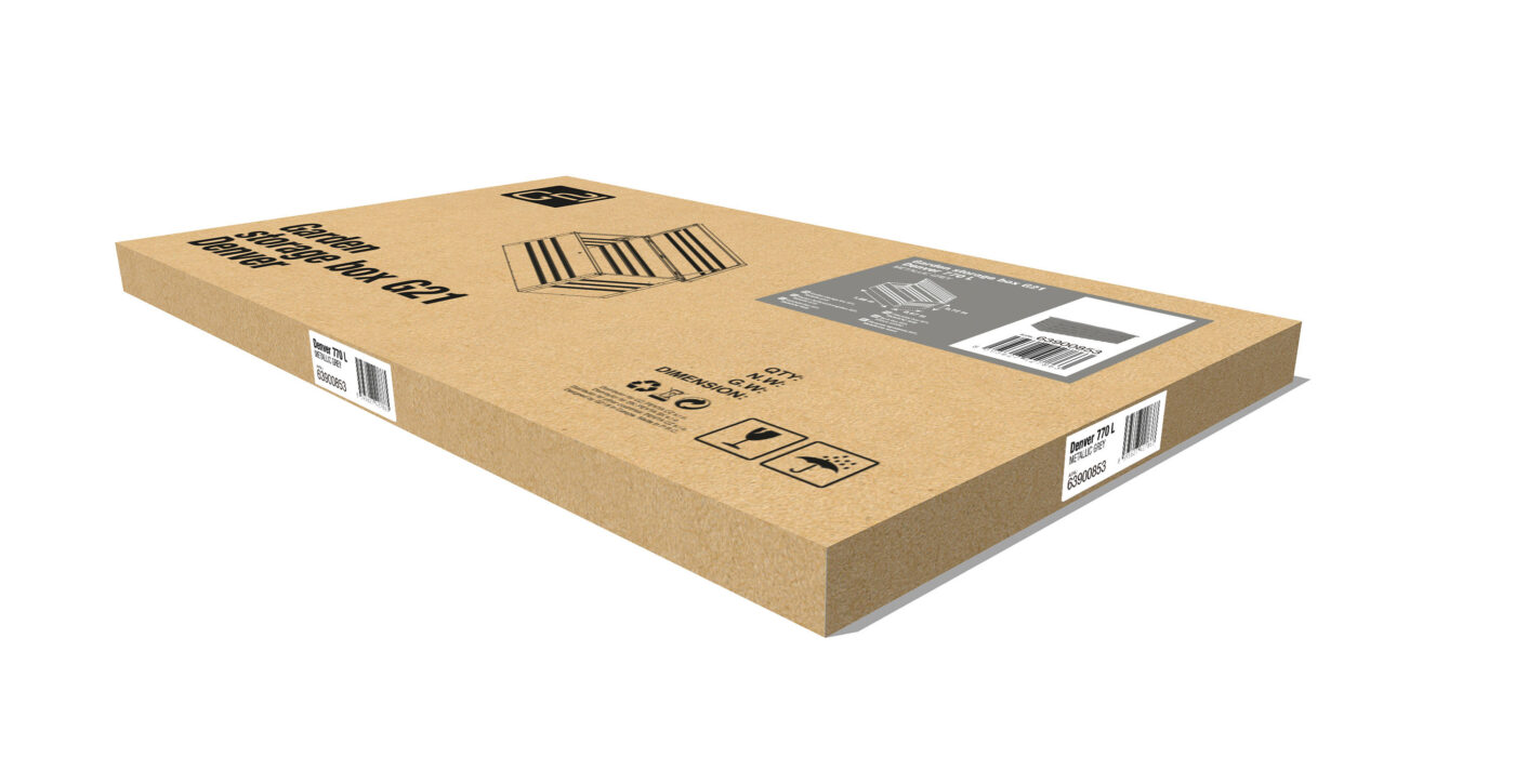 Záhradný box G21 Denver 770 L, metalický šedý plechový 6 Záhradný box G21 Denver 770 L, metalický šedý plechový 6