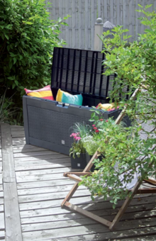 Záhradný box Prosperplast BOXE RATO antracit 310L 9