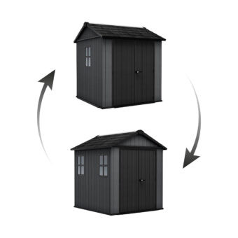 Záhradný domček Keter Newton Plus wide 7×7,5 šedý, s podlahou 6 Záhradný domček Keter Newton Plus wide 7×7,5 šedý, s podlahou 6