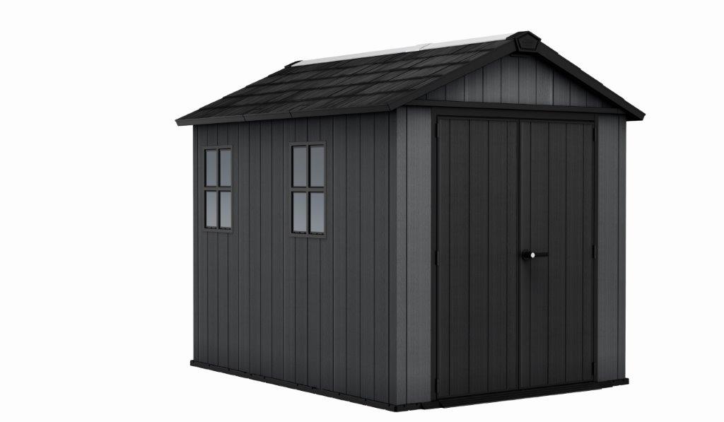 Záhradný domček Keter Newton Plus wide 9×7,5 šedý, s podlahou 3 Záhradný domček Keter Newton Plus wide 9×7,5 šedý, s podlahou 3