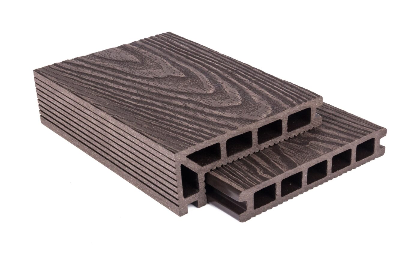 Terasová doska G21 2,5 x 14,8 x 400 cm, Dark Wood, WPC 6 Terasová doska G21 2,5 x 14,8 x 400 cm, Dark Wood, WPC 6