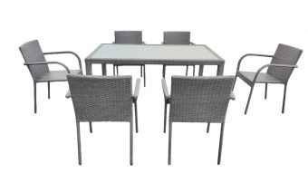 Jedálenský set AVVICENTE gray 19