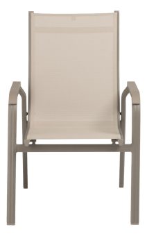 KETTLER BASIC PLUS stohovateľné, hliníkové kreslo – taupe / béžová 11 KETTLER BASIC PLUS stohovateľné, hliníkové kreslo – taupe / béžová 11