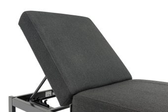 KETTLER PURE hliníkové ležadlo – antracit / sunbrella® antracit 22