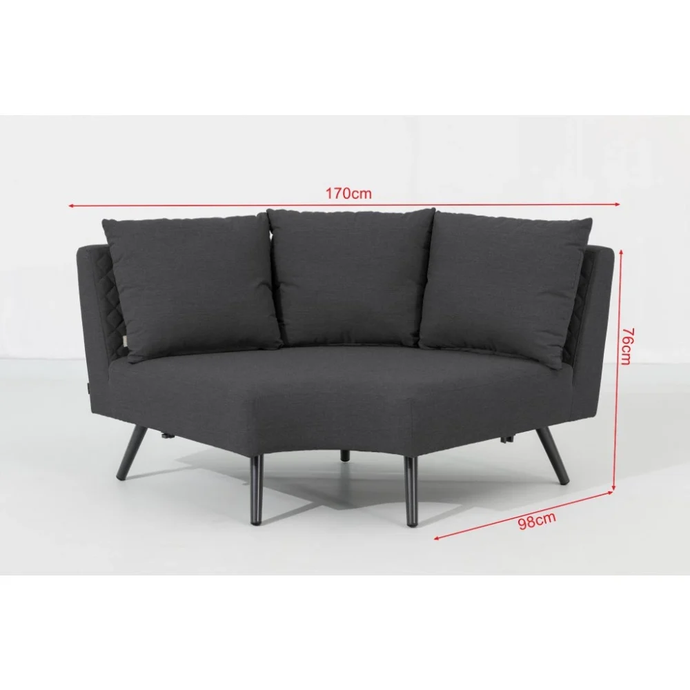 Záhradná zostava MELIA LIKA-TEX® antracit 19 Záhradná zostava MELIA LIKA-TEX® antracit 19