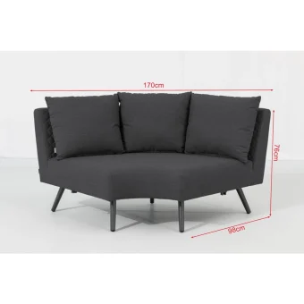 Záhradná zostava MELIA LIKA-TEX® antracit 44 Záhradná zostava MELIA LIKA-TEX® antracit 44