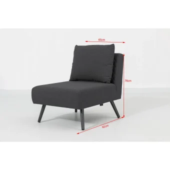 Záhradná zostava MELIA LIKA-TEX® antracit 46 Záhradná zostava MELIA LIKA-TEX® antracit 46