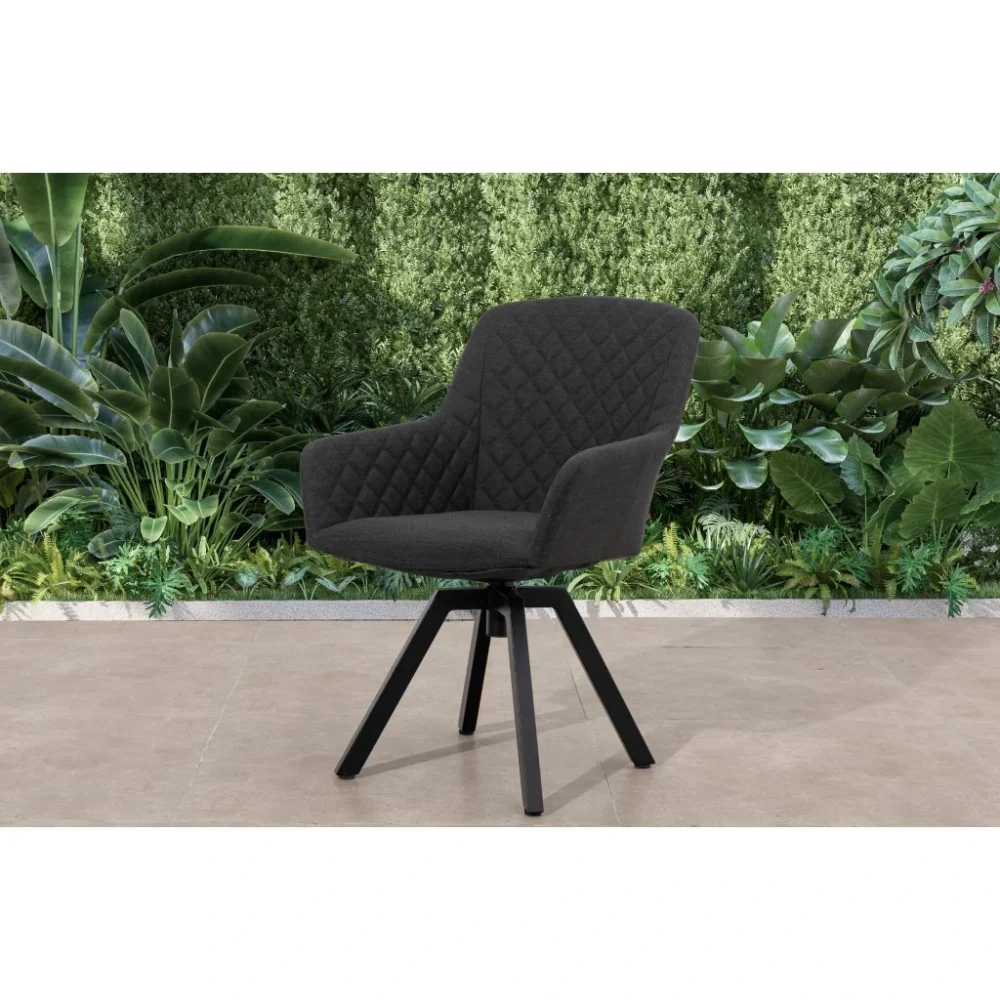 Otočné záhradné kreslo PARIS LIKA-TEX® antracit 2 Otočné záhradné kreslo PARIS LIKA-TEX® antracit 2